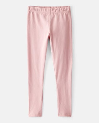 Product image 1 of Girls Cotton Pull-On Stretch Leggings - Pink