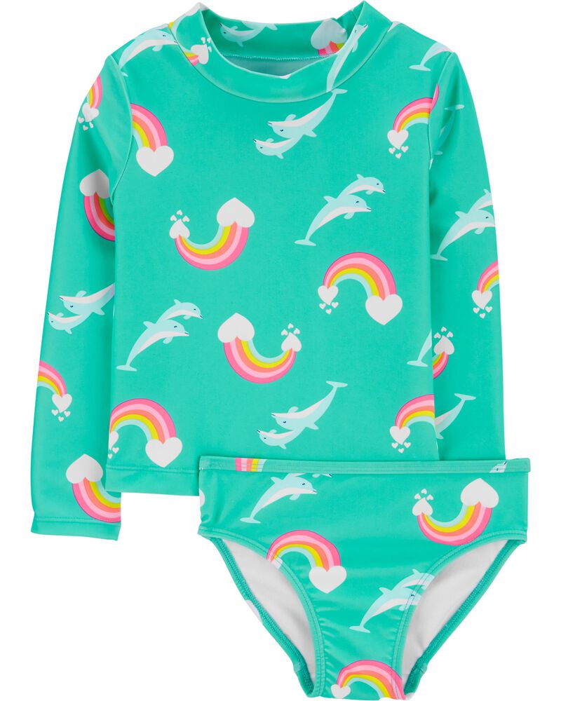 Carter S Rainbow 2 Piece Rashguard Set Carters Com