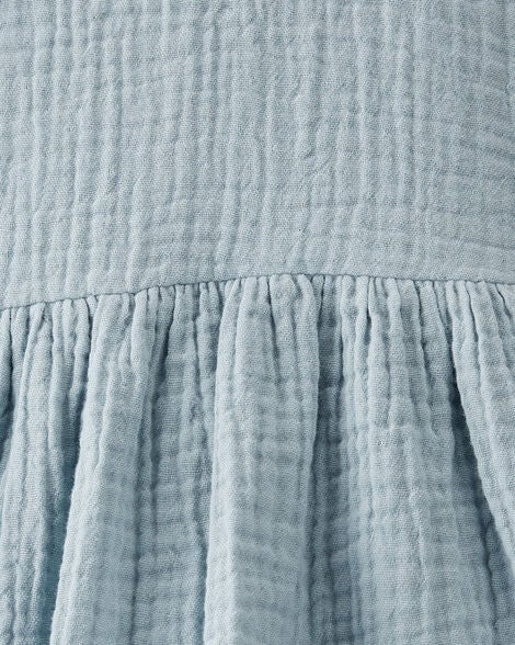  Product image 5 of Baby Organic Cotton Gauze Dress in Blue