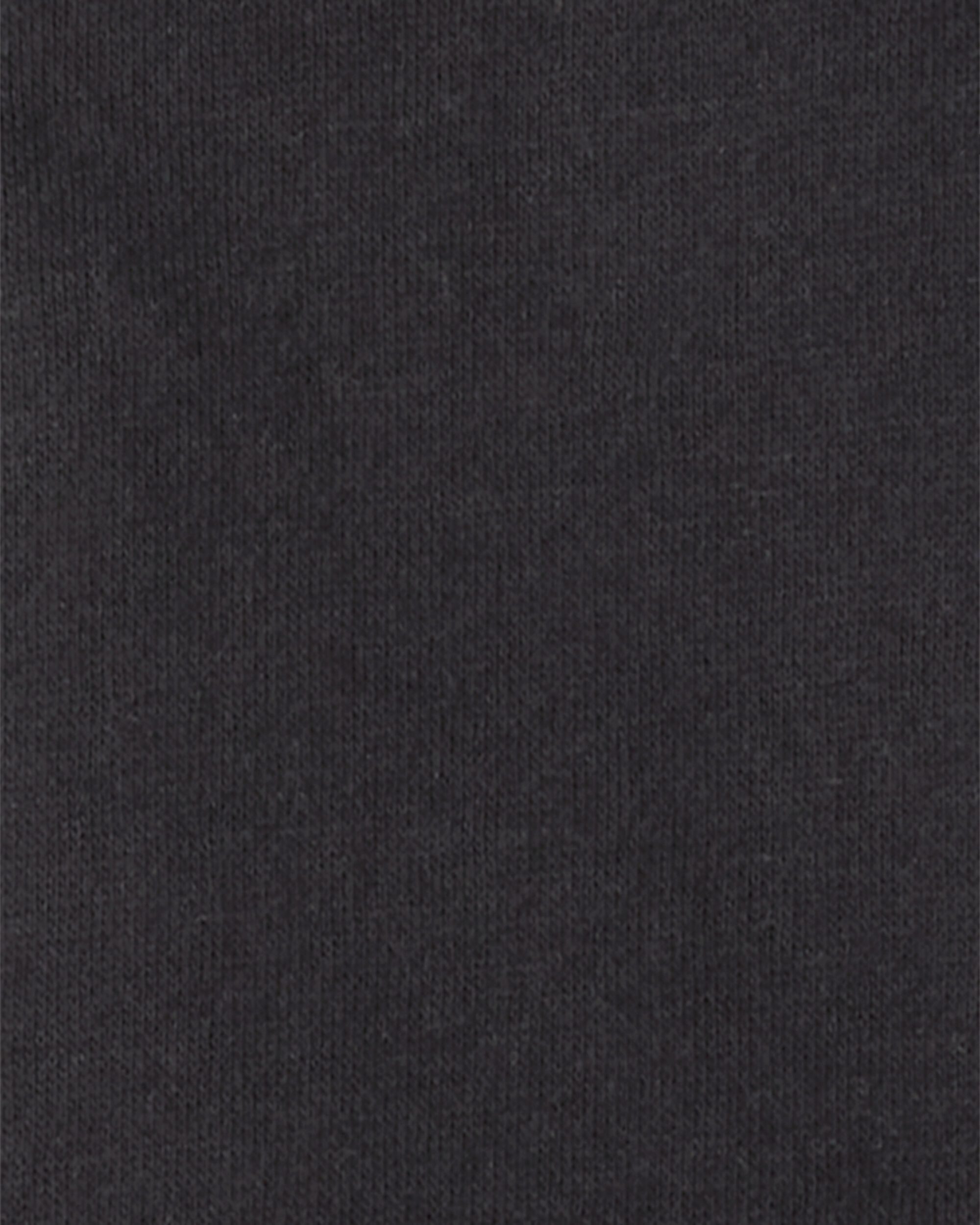 Toddler Boy Solid Fleece Quarter Zip Sweatshirt - Black