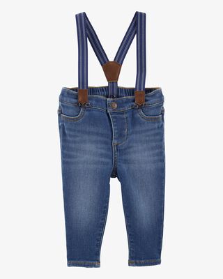 Product image 1 of Baby Knit Denim Suspender Pants