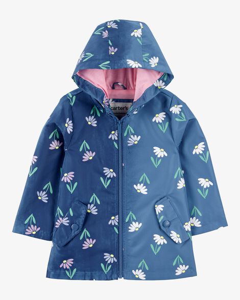  Product image 2 of Toddler Color Changing Rain Jacket - Navy