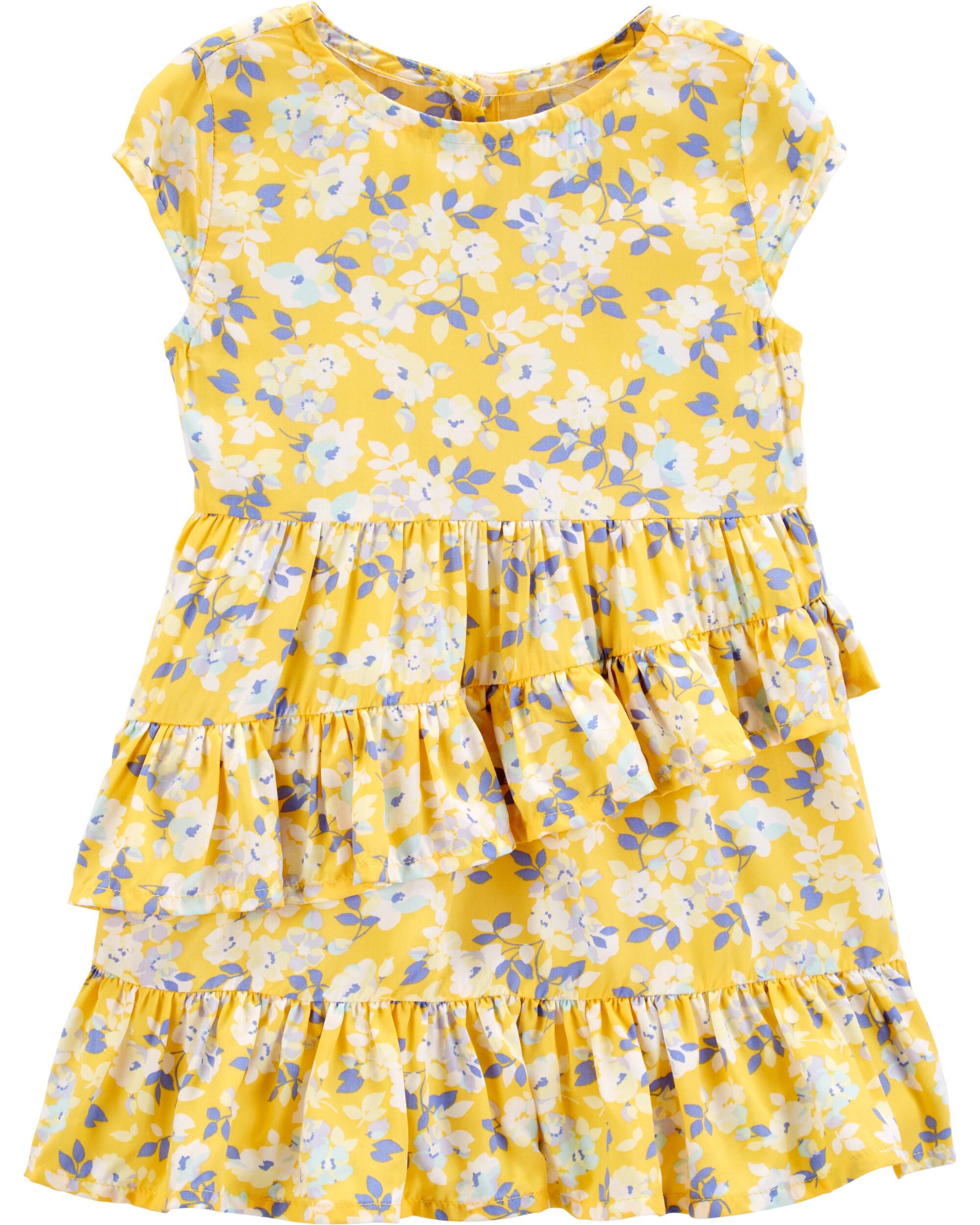 carters yellow floral dress