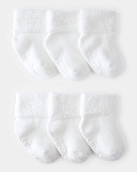 baby 6-pack foldover booties