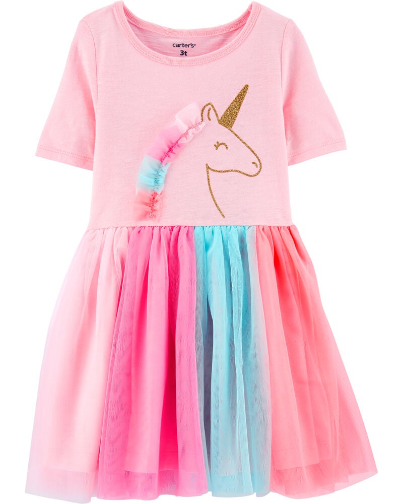 Glitter Unicorn Tutu Jersey Dress Carters Com