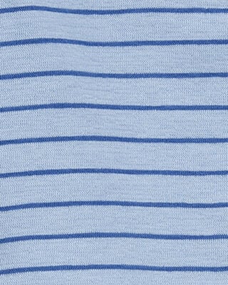 Product image 2 of Toddler 2-Piece Striped Henley Outfit Set - Blue