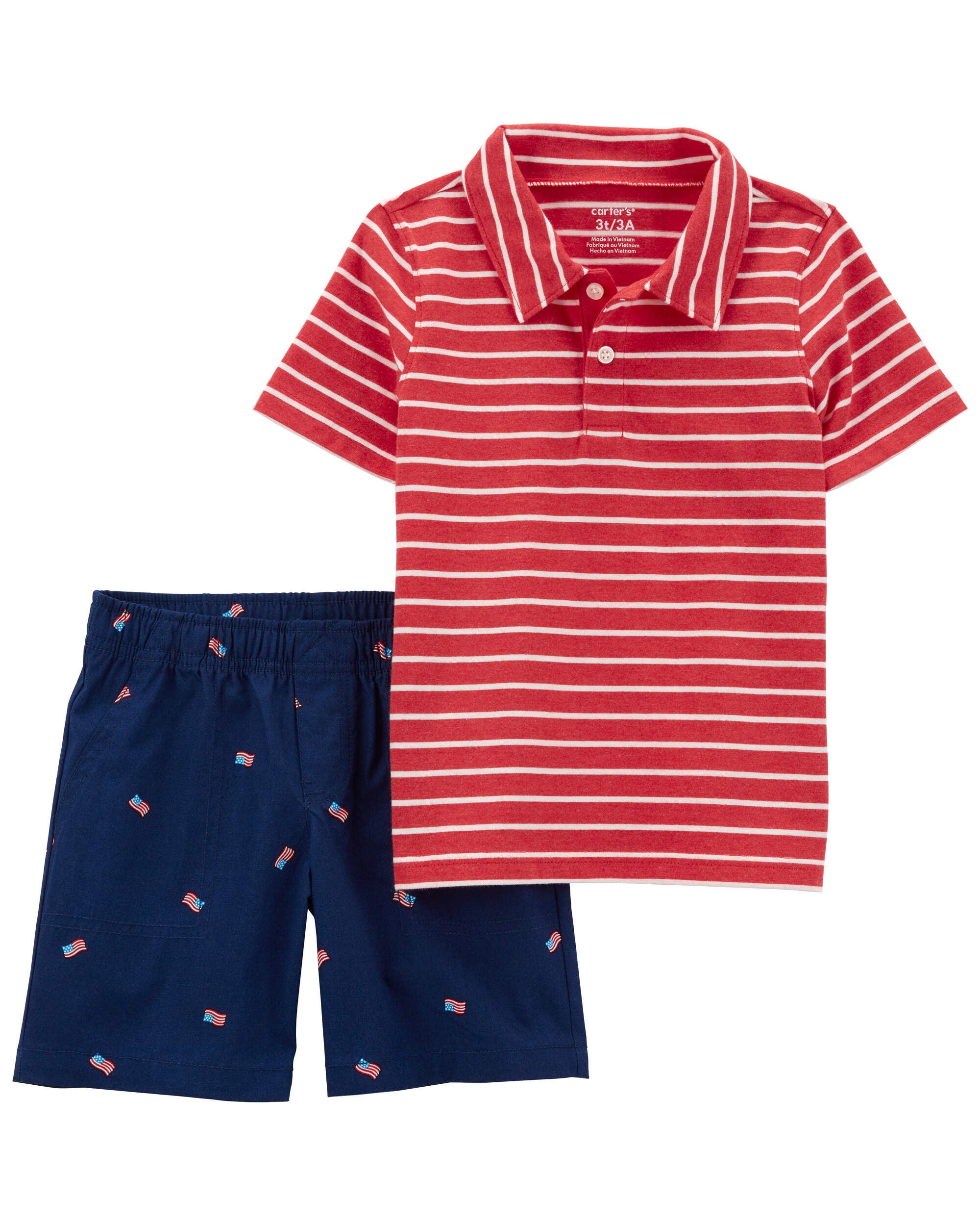 Red 2 piece short set cheap