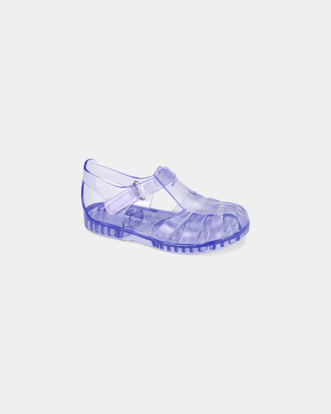 toddler girl clear sandals - purple