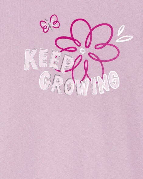  Product image 4 of Kid Keep Growing Floral Foil Long-Sleeve Tee