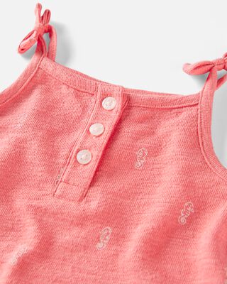 Product image 2 of Baby  Romper Made with Organic Cotton in Seahorse Print