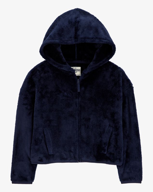 Product image 1 of Kid Sherpa Uniform Hooded Jacket - Navy