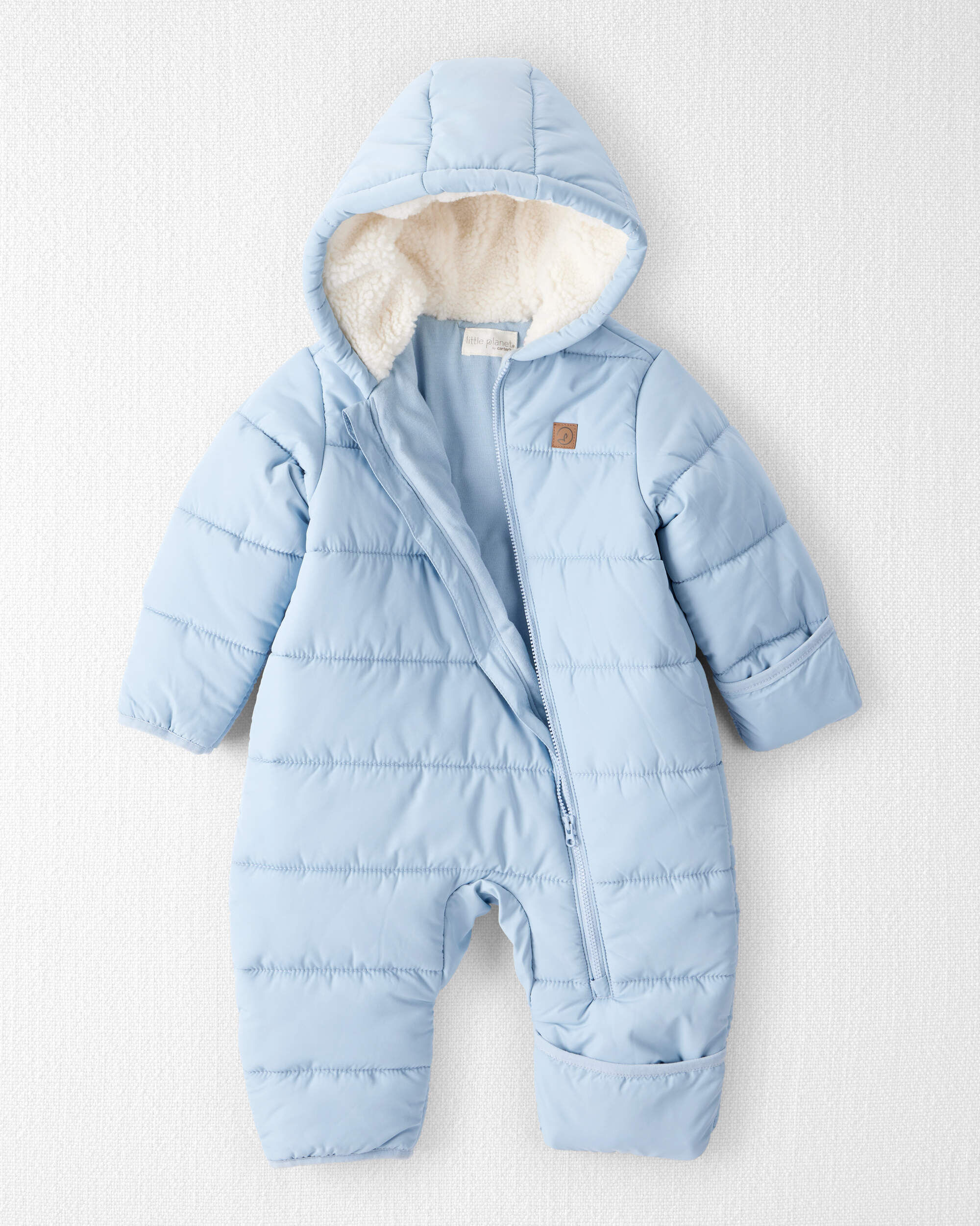 Baby Girl 1-Piece Snowsuit Made with Recycle Materials