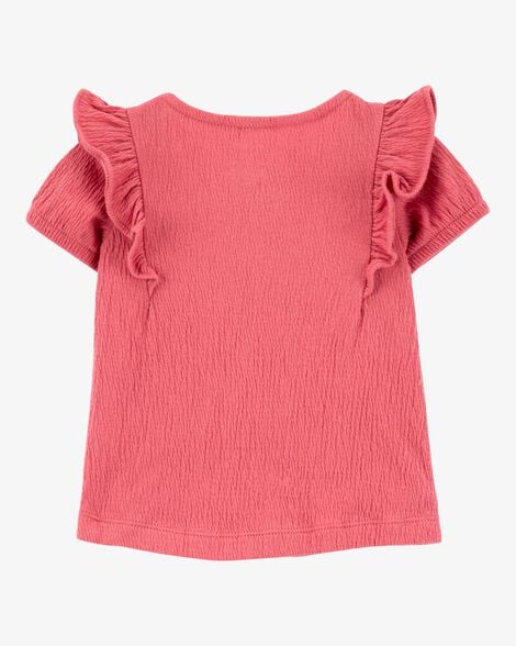 Product image 2 of Baby Girl 3-Piece Gauze Button-Front Outfit Set- Red
