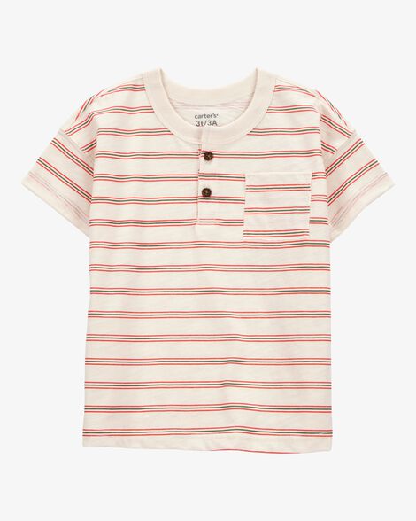  Product image 1 of Toddler Striped Slub Jersey Henley