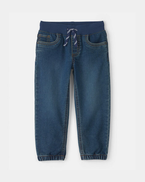Toddler Boy Denim Jogger - Dark Wash