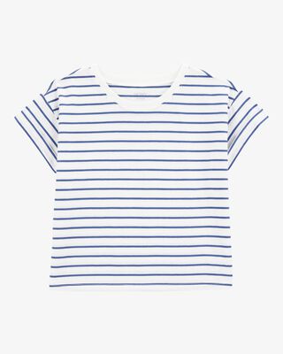 Product image 1 of Kid Striped Short-Sleeve Fashion Top - Navy