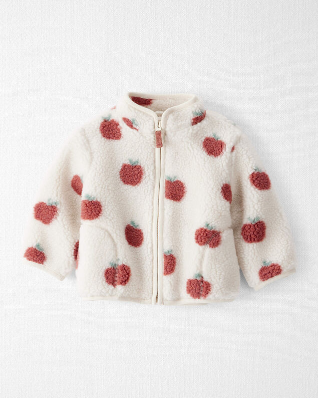 Product image 1 of Baby Recycled Sherpa Jacket in Apple Print