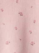 Blush Petals - Baby Girl 2-Piece Organic Cotton Sweater Knit Set in Blush Petals Print, Selected