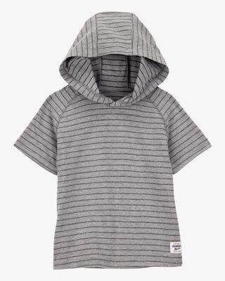Product image 1 of Baby Striped Hooded Shirt  - Grey