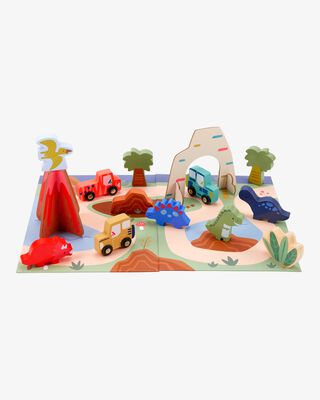 Product image 1 of Toddler Wooden Dino Play Set