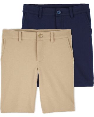 Product image 1 of Kid 2-Pack Stretch  Uniform Chino Shorts