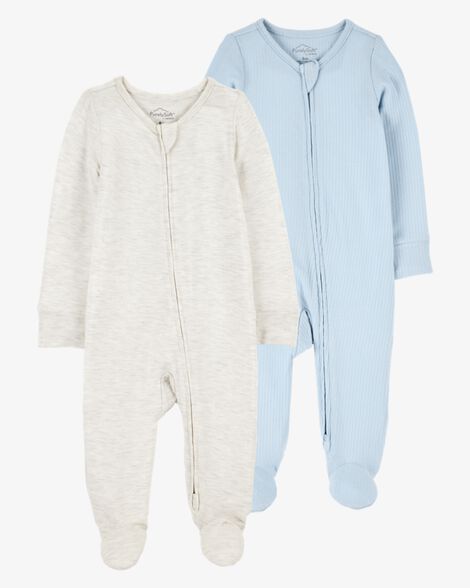  Product image 1 of Baby 2-Pack Zip-Up PurelySoft Sleep & Play Pajamas