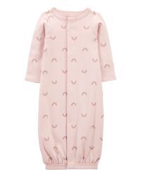 Baby Preemie Rainbow Cotton Sleeper Gown
