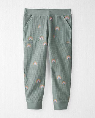 Product image 2 of Toddler Organic Cotton Waffle Knit Set in Magical Rainbow Print