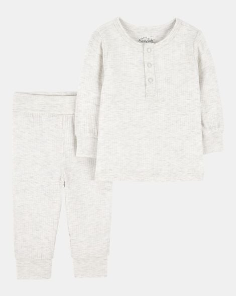 baby 2-piece purelysoft outfit set - grey