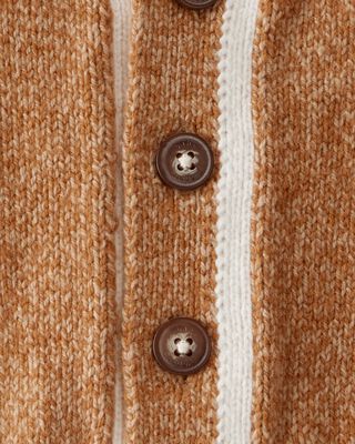 Product image 2 of Baby Varsity Button-Down Sweater - Brown