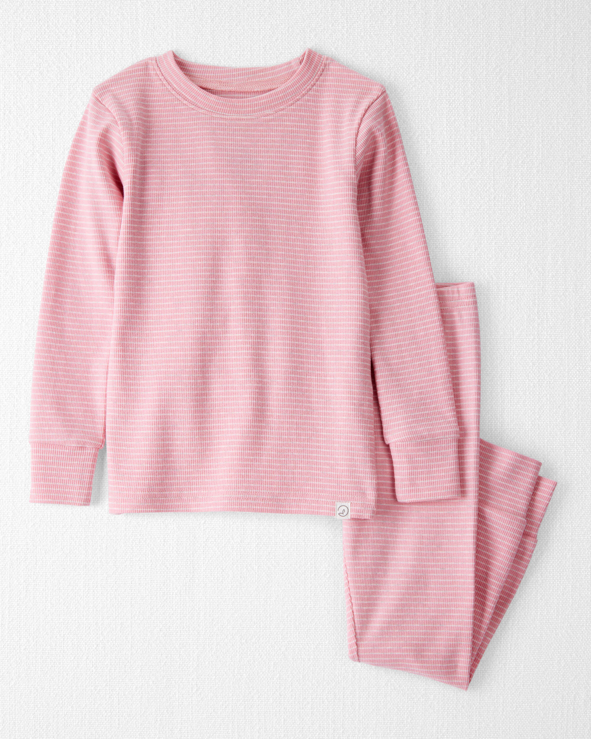 Little Planet Toddler Girls Girl Organic Cotton Pajamas In Stripes Toddler Size 3T Pink Stripes 13$