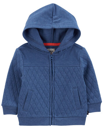 Baby Quilted Hooded Zip Jacket 
