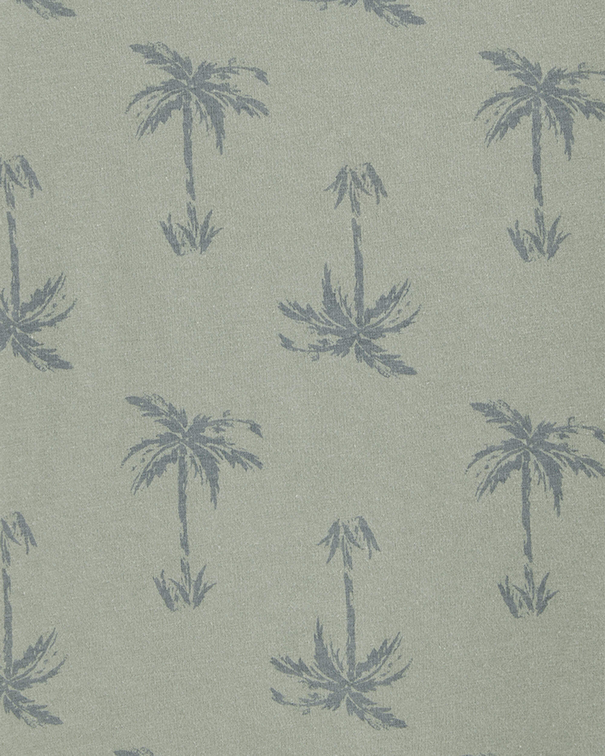 Boys Palm Tree Print Tee - Green