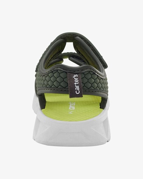 Product image 4 of Toddler Rugged Light Up Sandals - Green