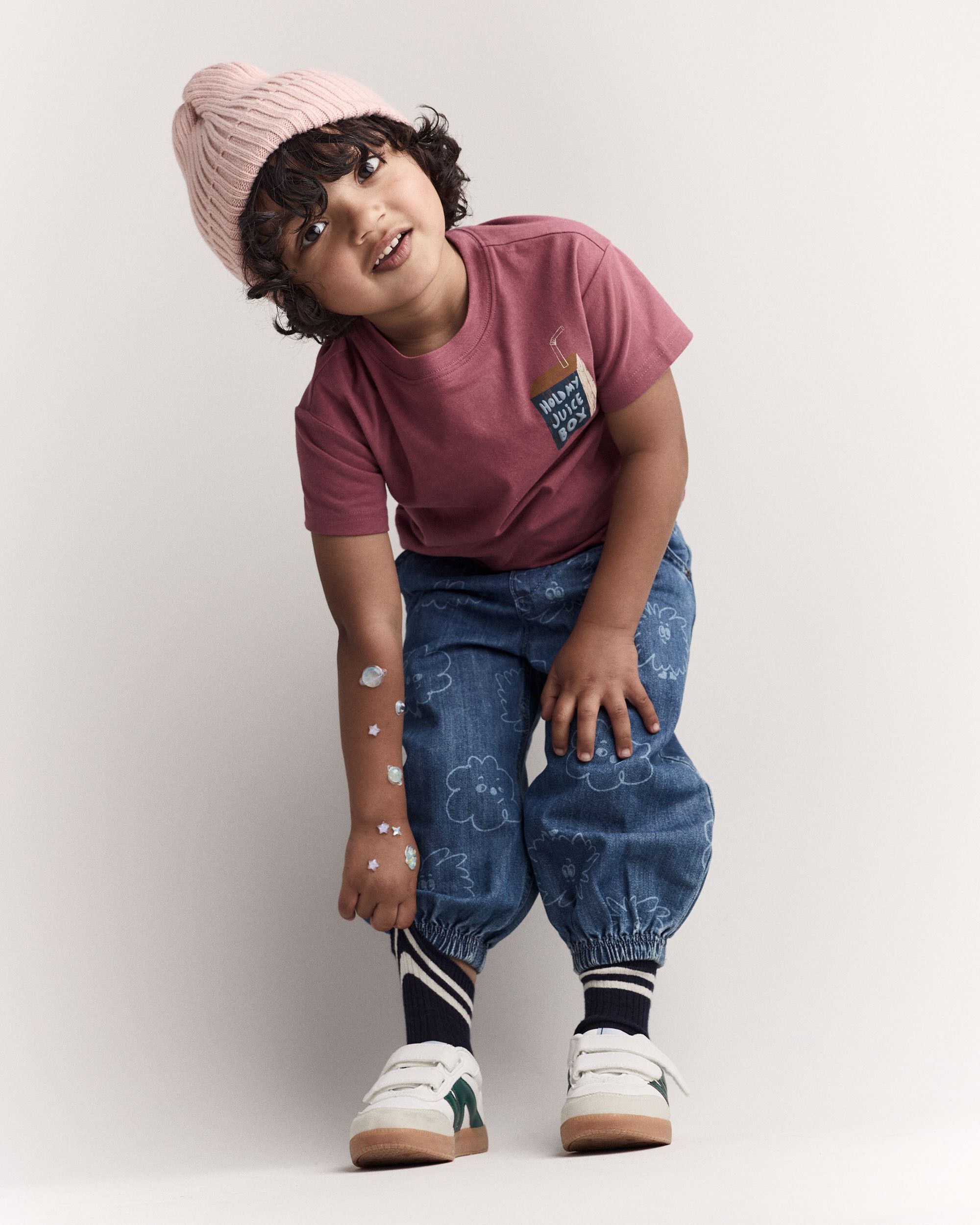 Toddler Squish Jump Rope Jogger Denim - Blue
