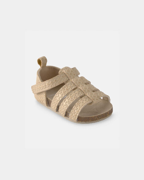 baby girl strappy sandals - brown