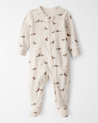 Baby Organic Cotton Pajamas in Beaver Creek Print