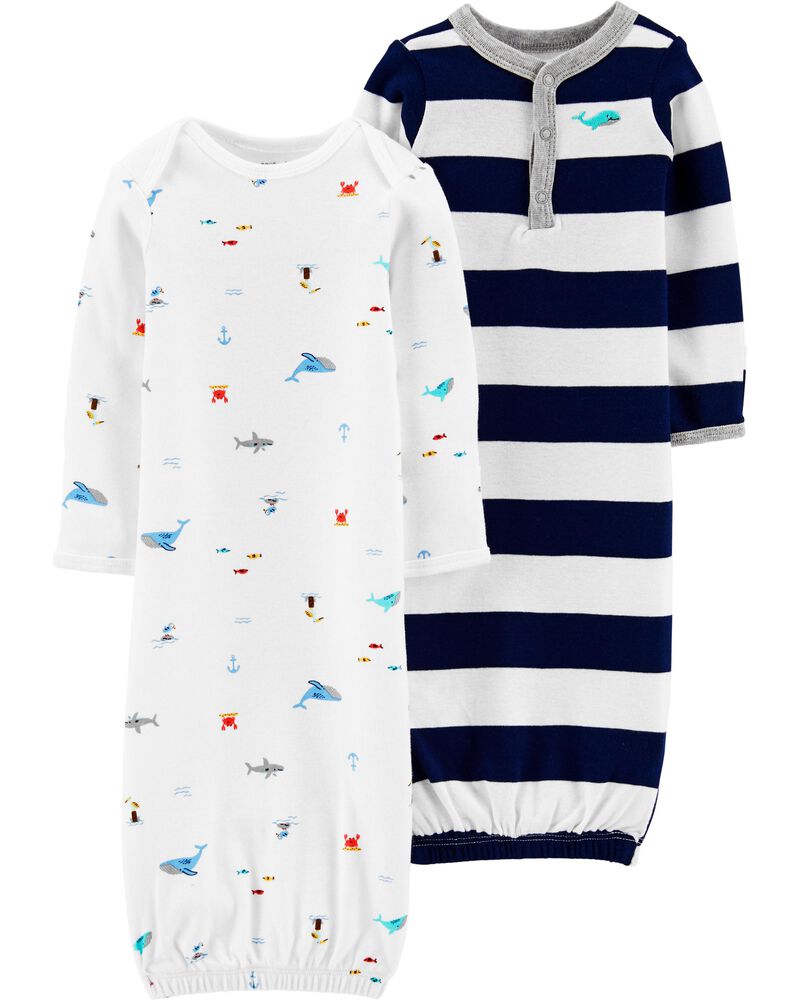 2 Pack Sleeper Gowns Carters Com