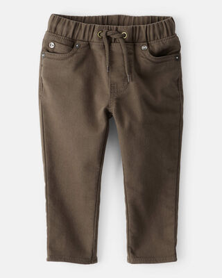 Product image 1 of Baby Boy Cotton Pull-On Fashion Pants - Brown