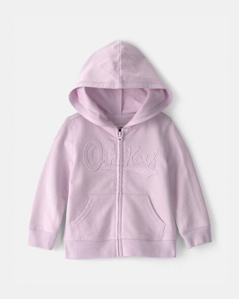Baby Girl OshKosh Logo Zip-Up Hoodie - Purple