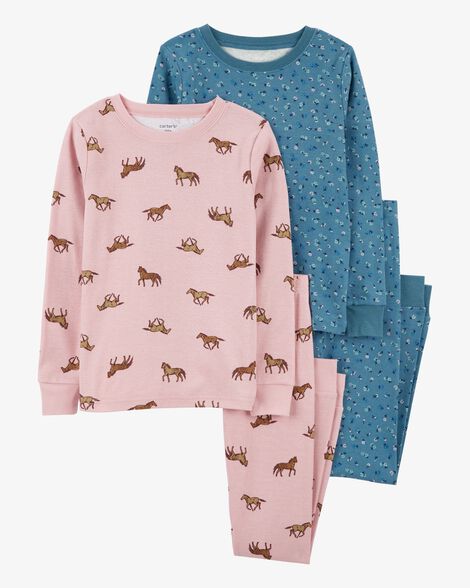  Product image 1 of Kid 4-Piece Horse 100% Snug Fit Cotton Pajamas