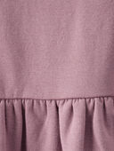 Desert Mauve - Toddler Long-Sleeve Ruffle Dress Made with Organic Cotton in Desert Mauve, Selected