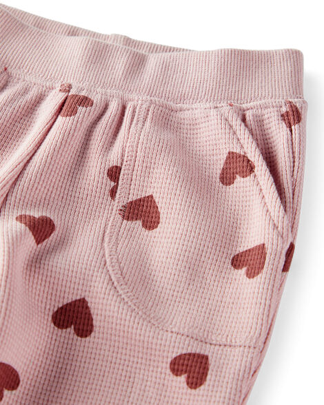 Product image 3 of Baby Waffle Knit Set Made with Organic Cotton in Heart Print