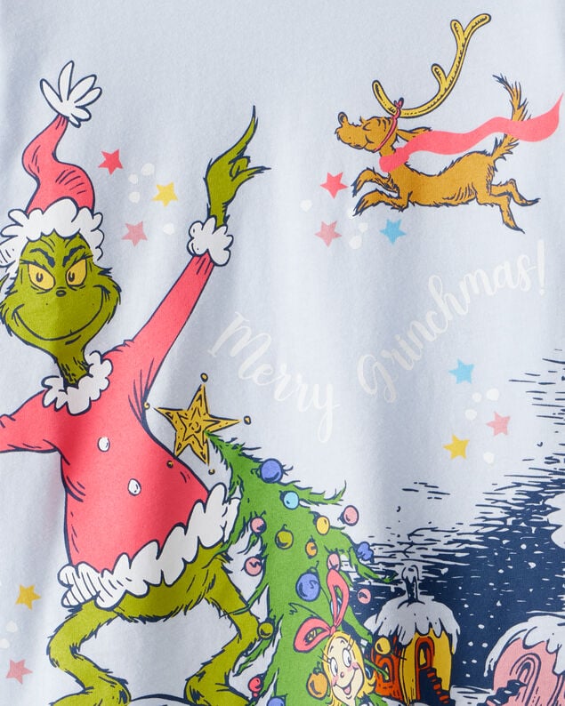 Product image 2 of Girls Christmas Dr. Seuss™ The Grinch Long-Sleeve Graphic Tee - Blue
