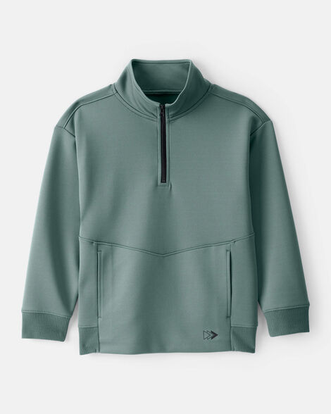 boys quarterzip pullover - green