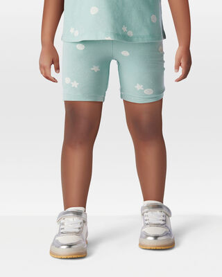 Product image 2 of Toddler Sea Print Bike Shorts - Green