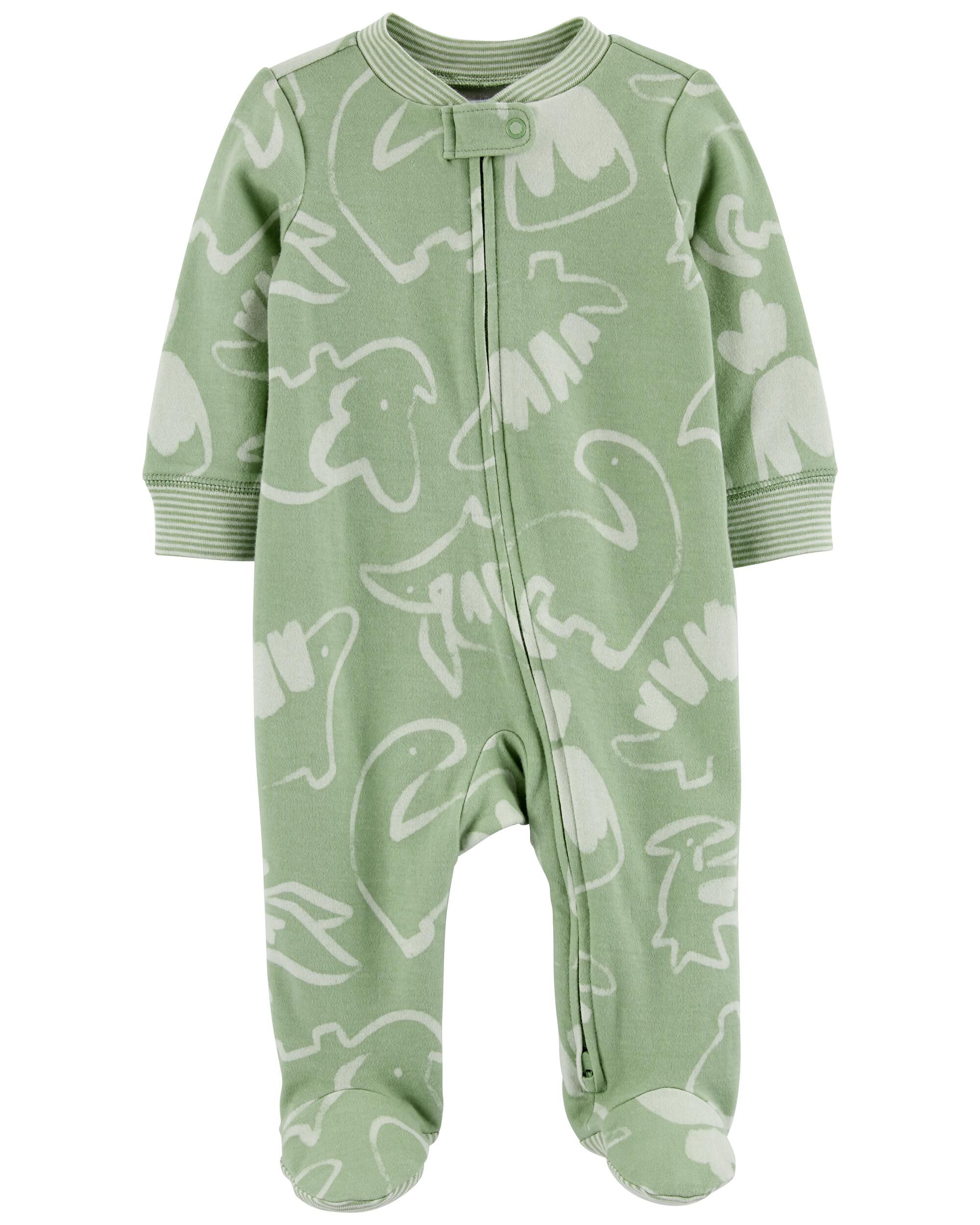 Carters Baby Boys Little Brother 2-Way Zipper Footed Coverall 9 Multi 