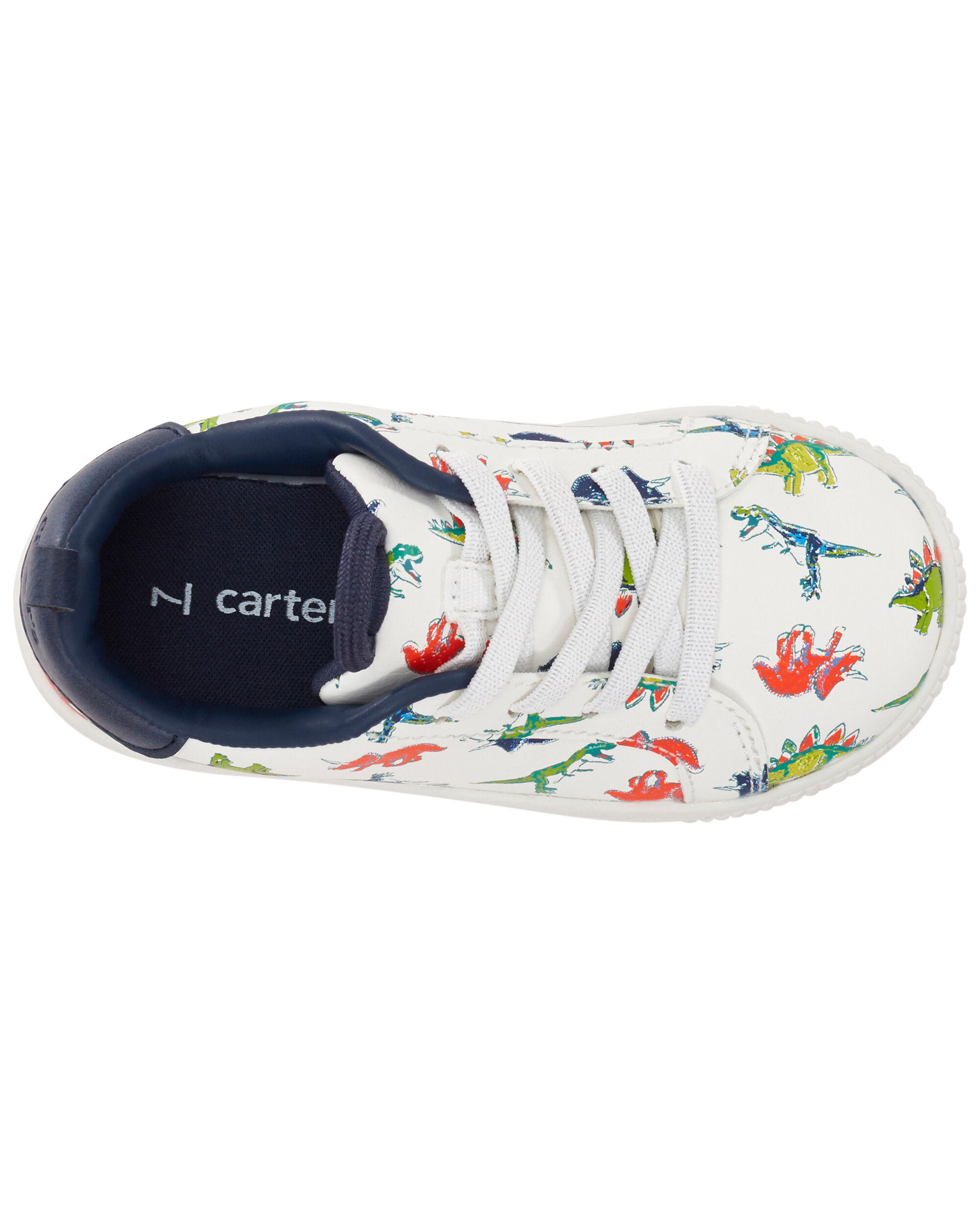 White Toddler Carter's Dinosaur Casual Sneakers | carters.com