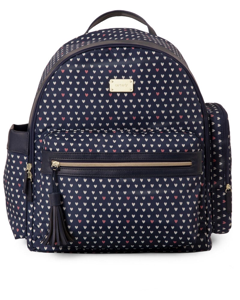 Skiphop Navy Carter S Handle It All Backpack Heart Print Carters Com