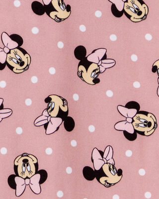 Product image 2 of Kid Disney© Minnie Mouse Coat-Style Loose Fit 2-Piece Pajamas - Pink